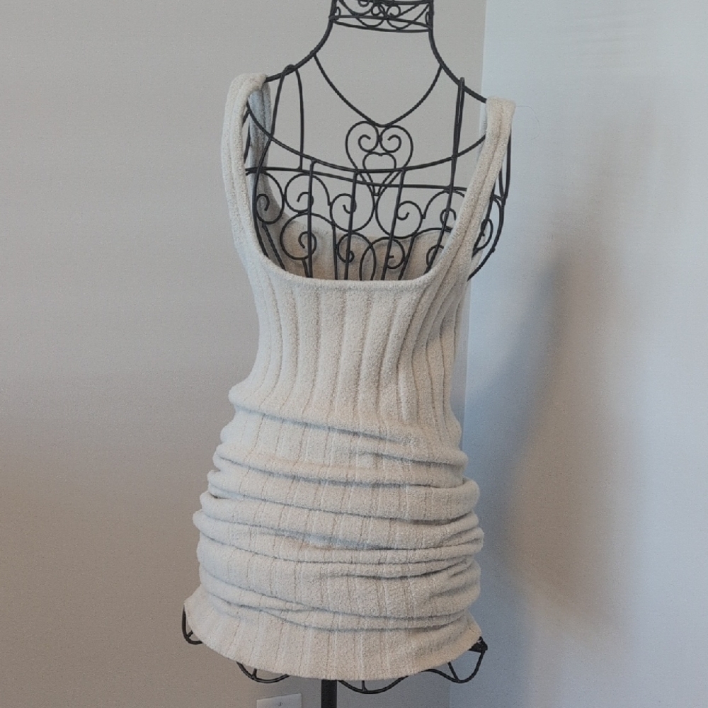 Cream Coloured - Wilfred Free Aritzia Hush Ribbed Knit Maxi Dress - Size Medium - Picture 5 of 5